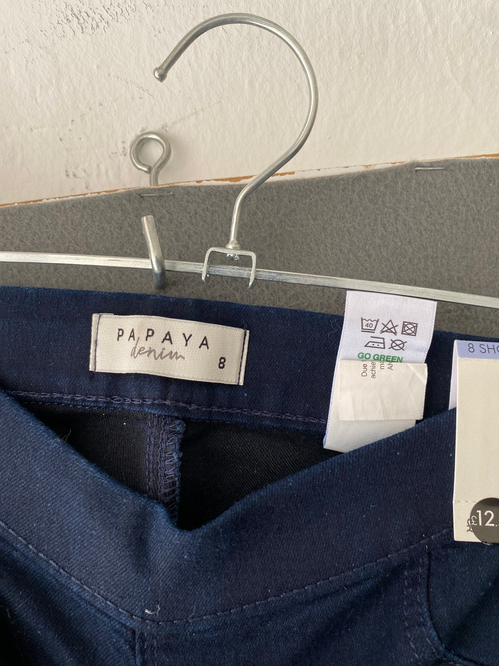 Jegging bleu marine à taille élastique