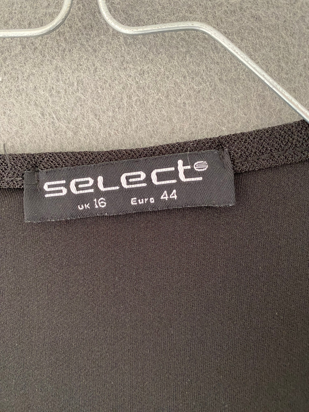 Gilet long noir à col cascade
