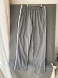 Pantalon de jogging gris chiné à zips latéraux