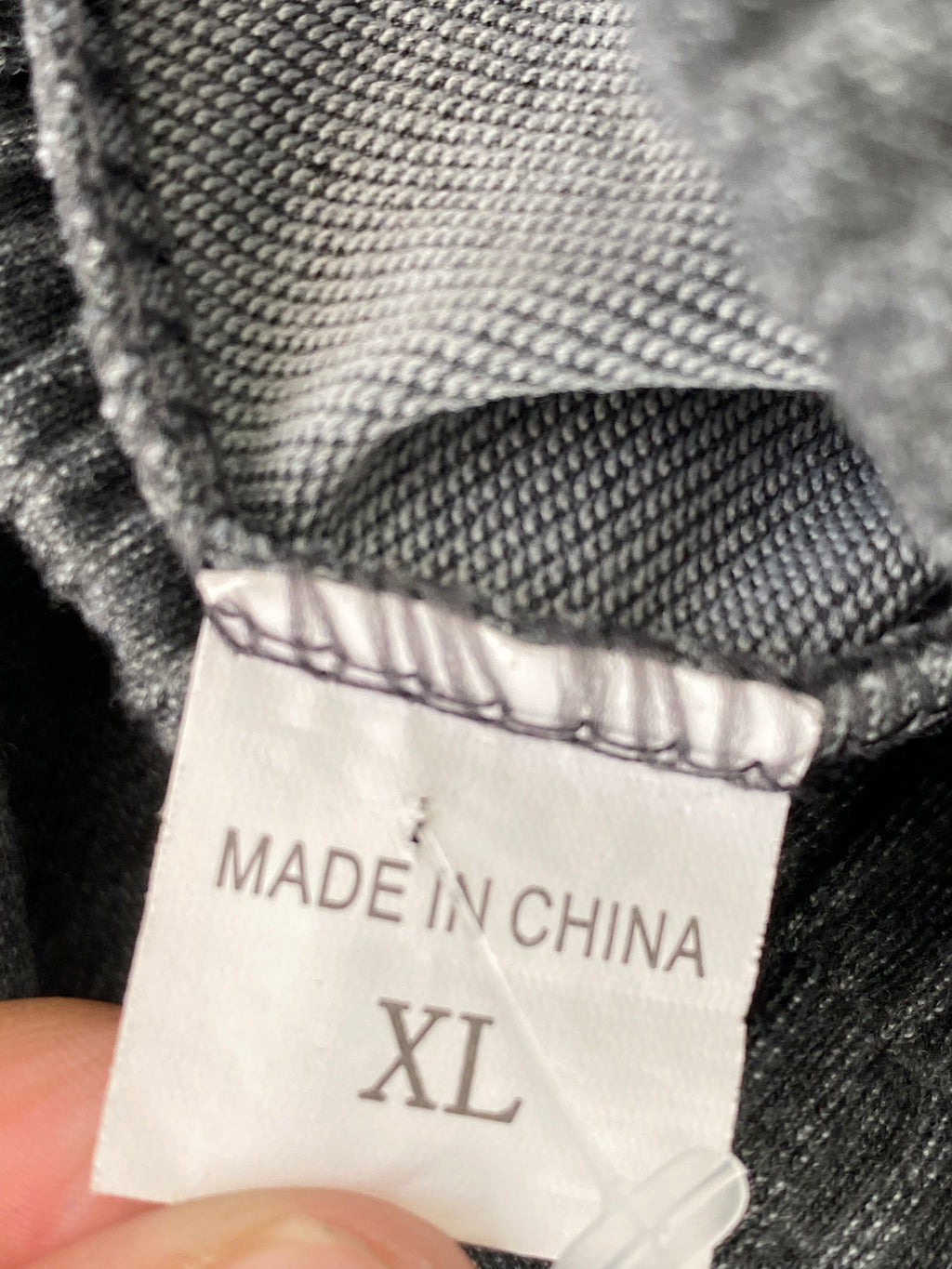Pantalon de jogging gris chiné à zips latéraux